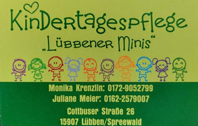 Kindertagespflege  "Lübbener Minis" - Ihre Kindertagespflege mit Herz in Lübben / Steinkirchen